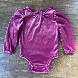 12-18m Velvet Onesie
